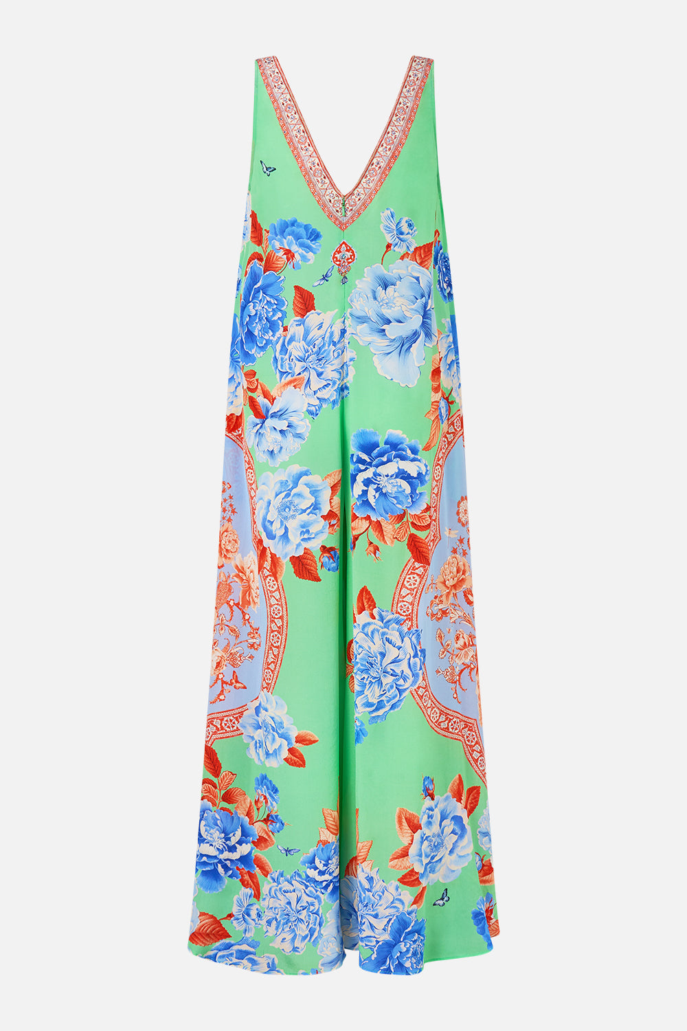 V NECK FLARED JUMPSUIT TOPKAPI POP