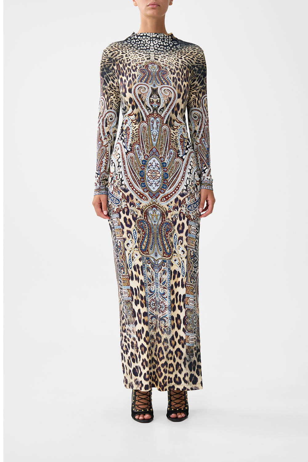 BACK DETAIL JERSEY DRESS ISTANBUL ANIMALIA