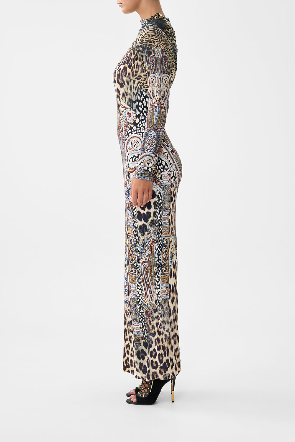 BACK DETAIL JERSEY DRESS ISTANBUL ANIMALIA