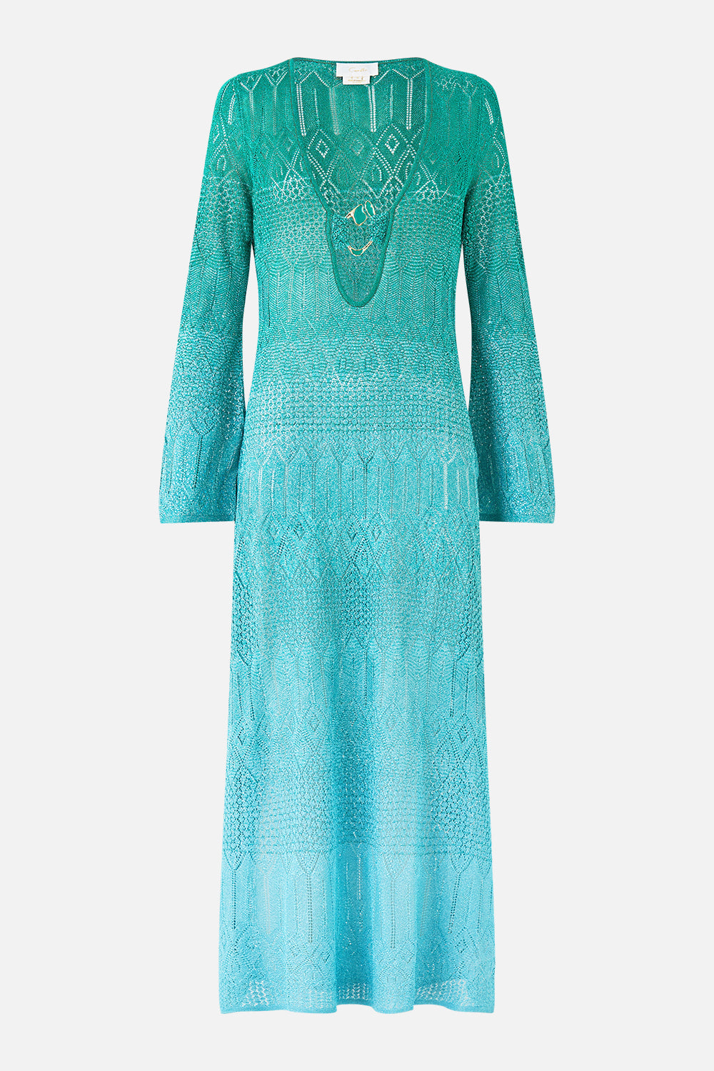 VESTIDO DE PUNTO CON DETALLE DE HERRAJES PLUNGE THE CONCUBINES CORRIDOR