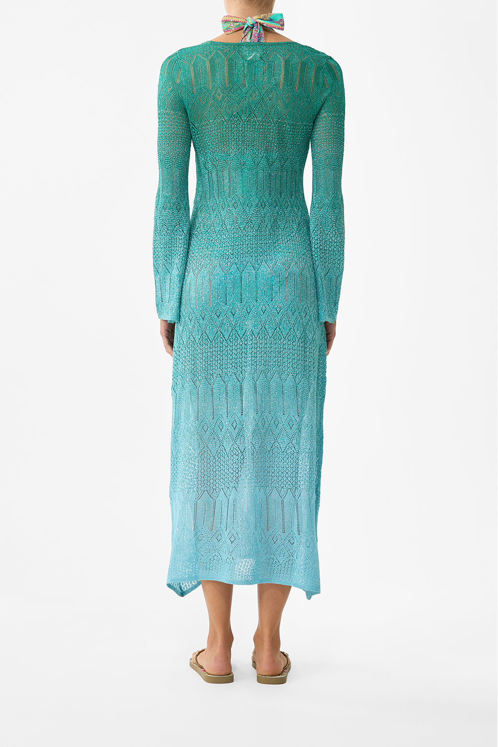 VESTIDO DE PUNTO CON DETALLE DE HERRAJES PLUNGE THE CONCUBINES CORRIDOR