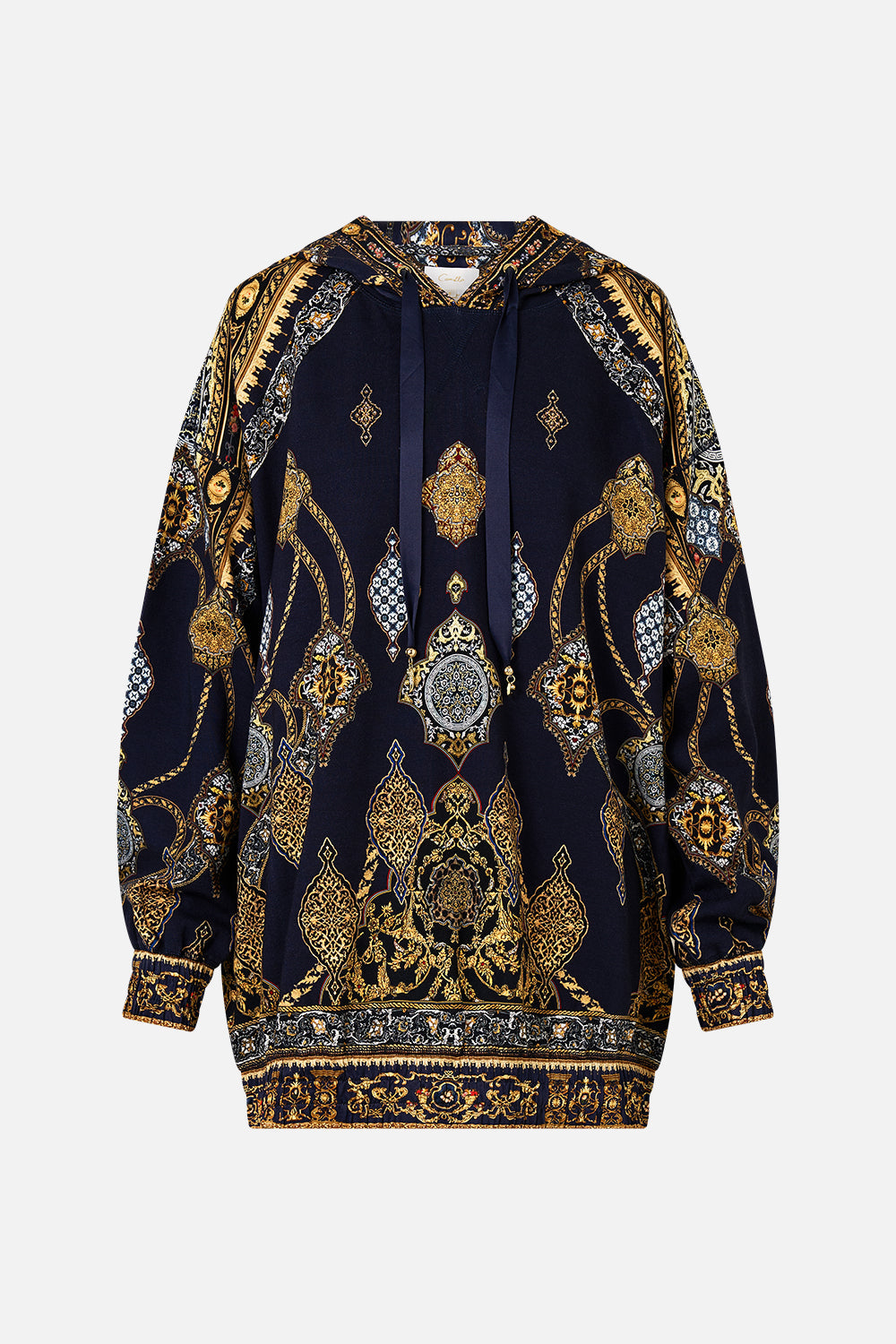 SUDADERA CON CAPUCHA DE SEDA OVERSIZE CON BOLSILLOS THE IMPERIAL GATE