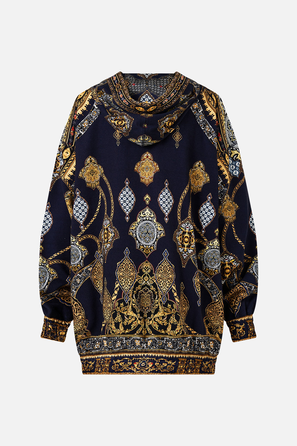 SUDADERA CON CAPUCHA DE SEDA OVERSIZE CON BOLSILLOS THE IMPERIAL GATE