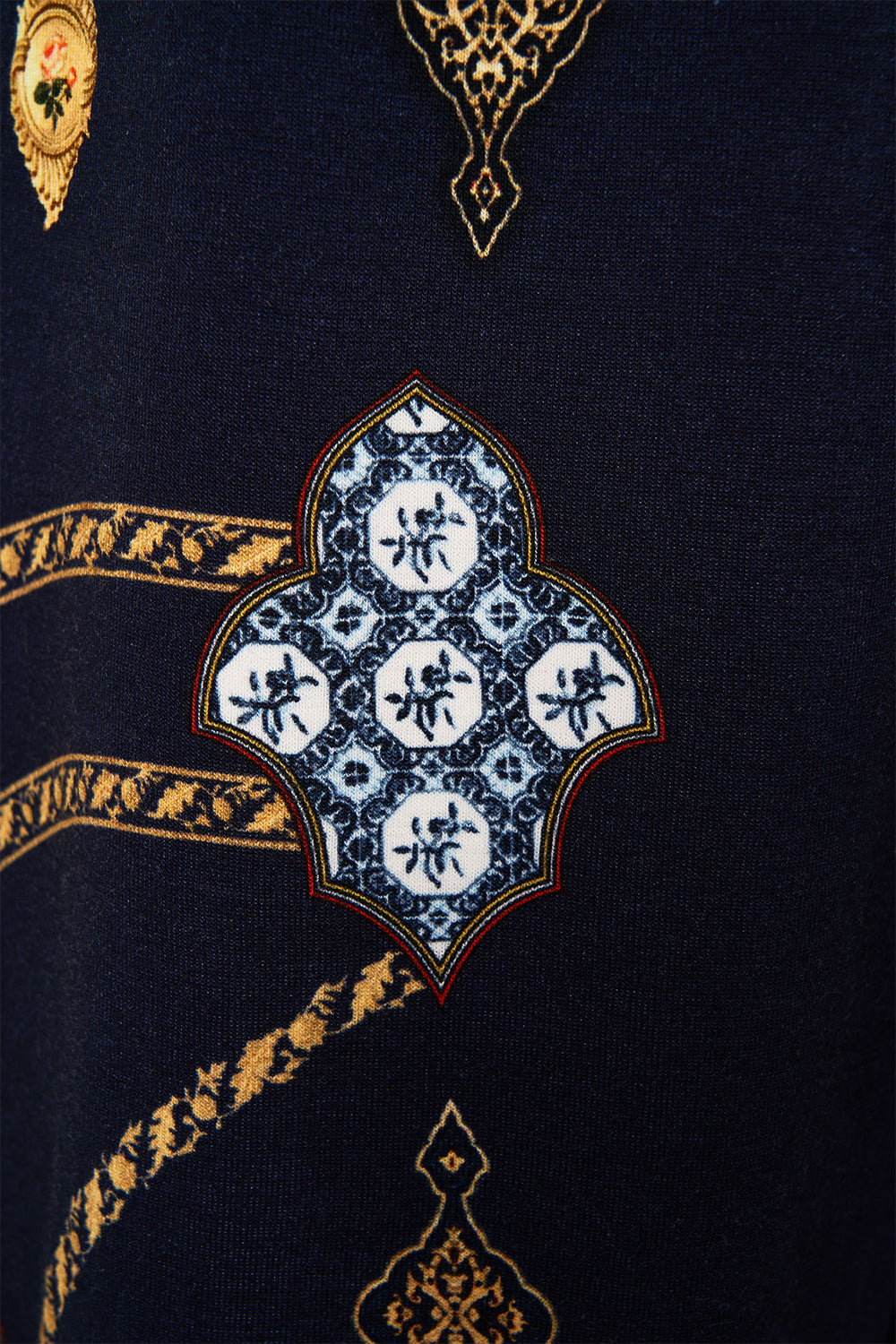 JERSEY TRACK PANT WITH SILK DETAILS THE IMPERIAL GATE