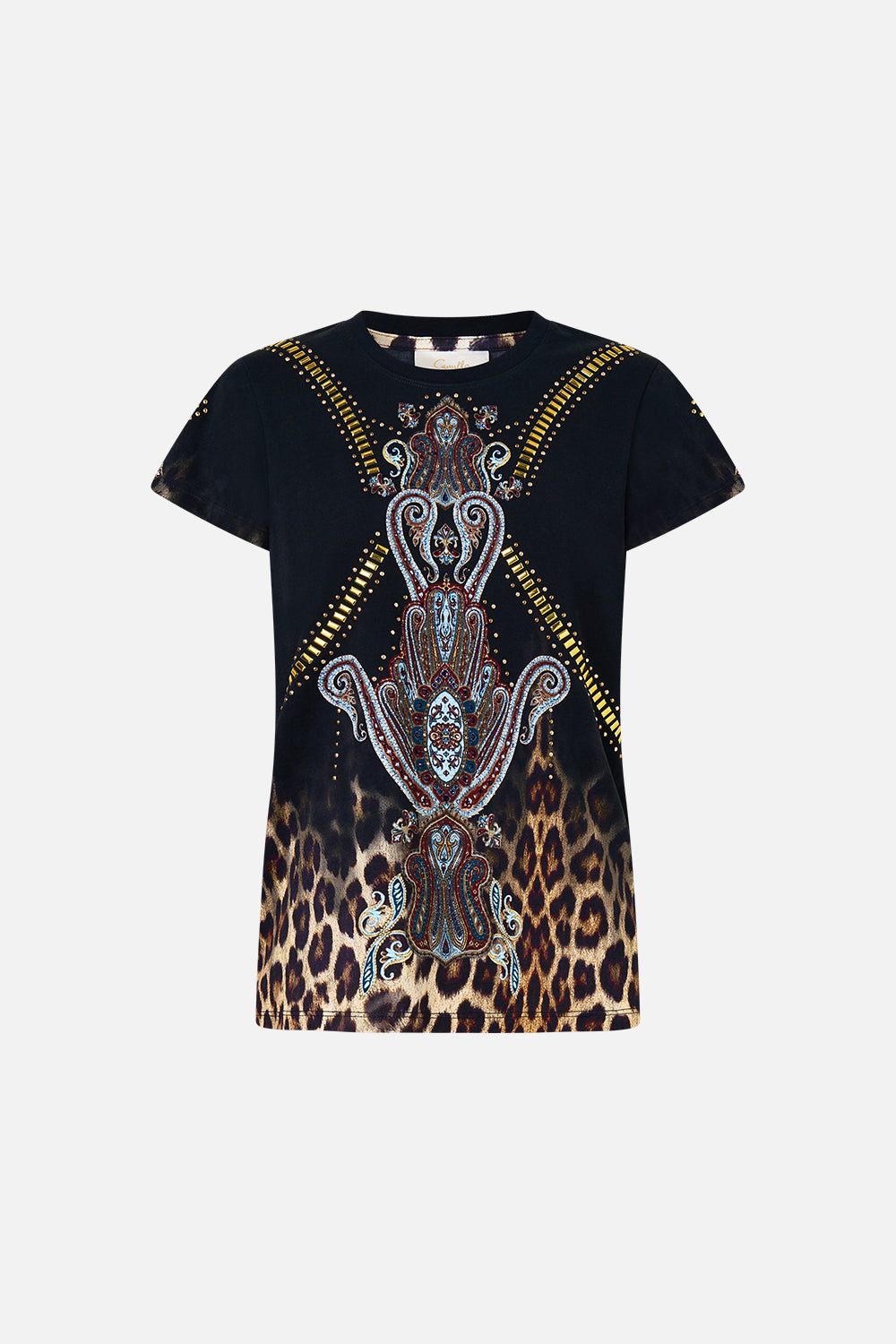 SLIM FIT ROUND NECK T-SHIRT ISTANBUL ANIMALIA
