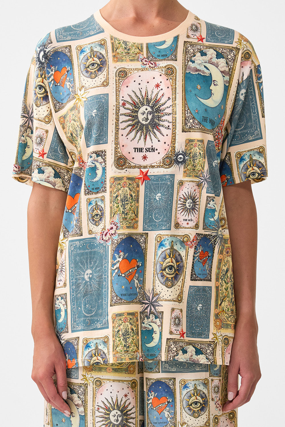 OVERSIZED BAND TEE MY LUCKY STARS