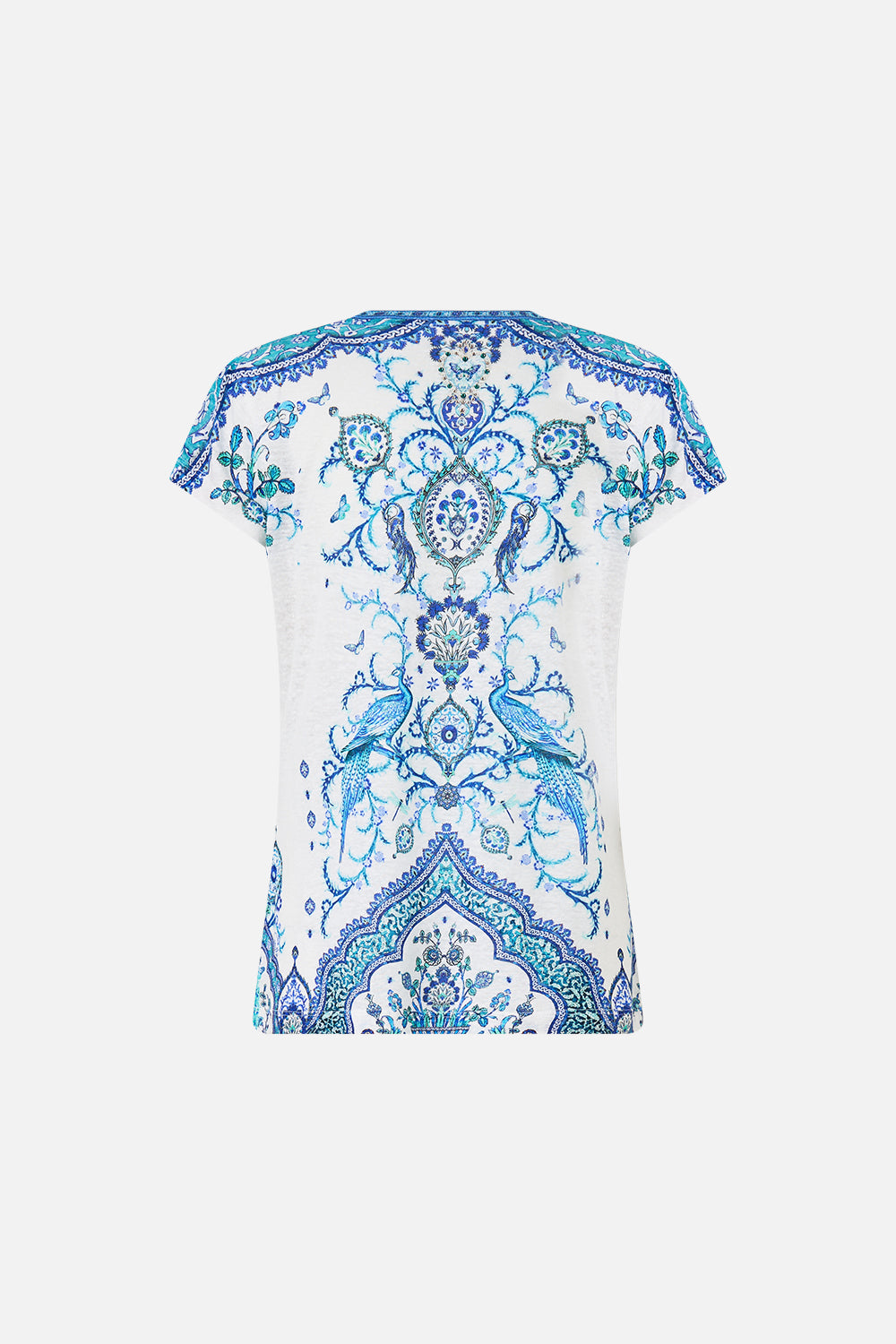 Isnik Lullaby V Neck Fitted Tee | CAMILLA US
