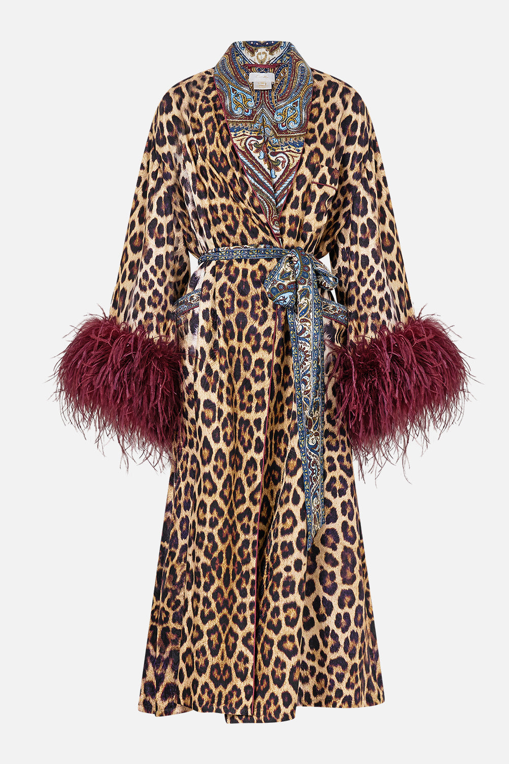 LONG ROBE WITH FLARED SLEEVE ISTANBUL ANIMALIA