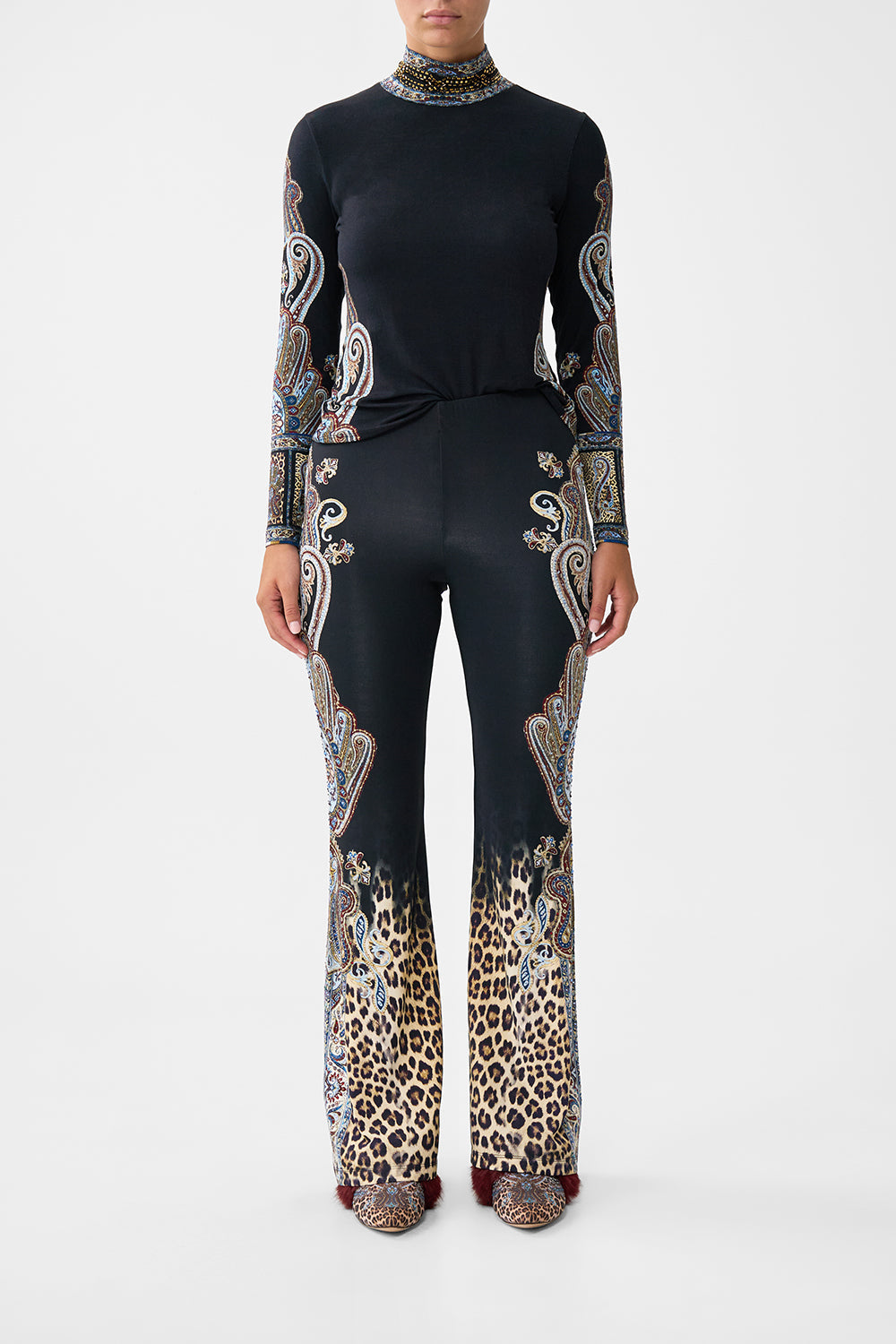 JERSEY FLARE PANT ISTANBUL ANIMALIA