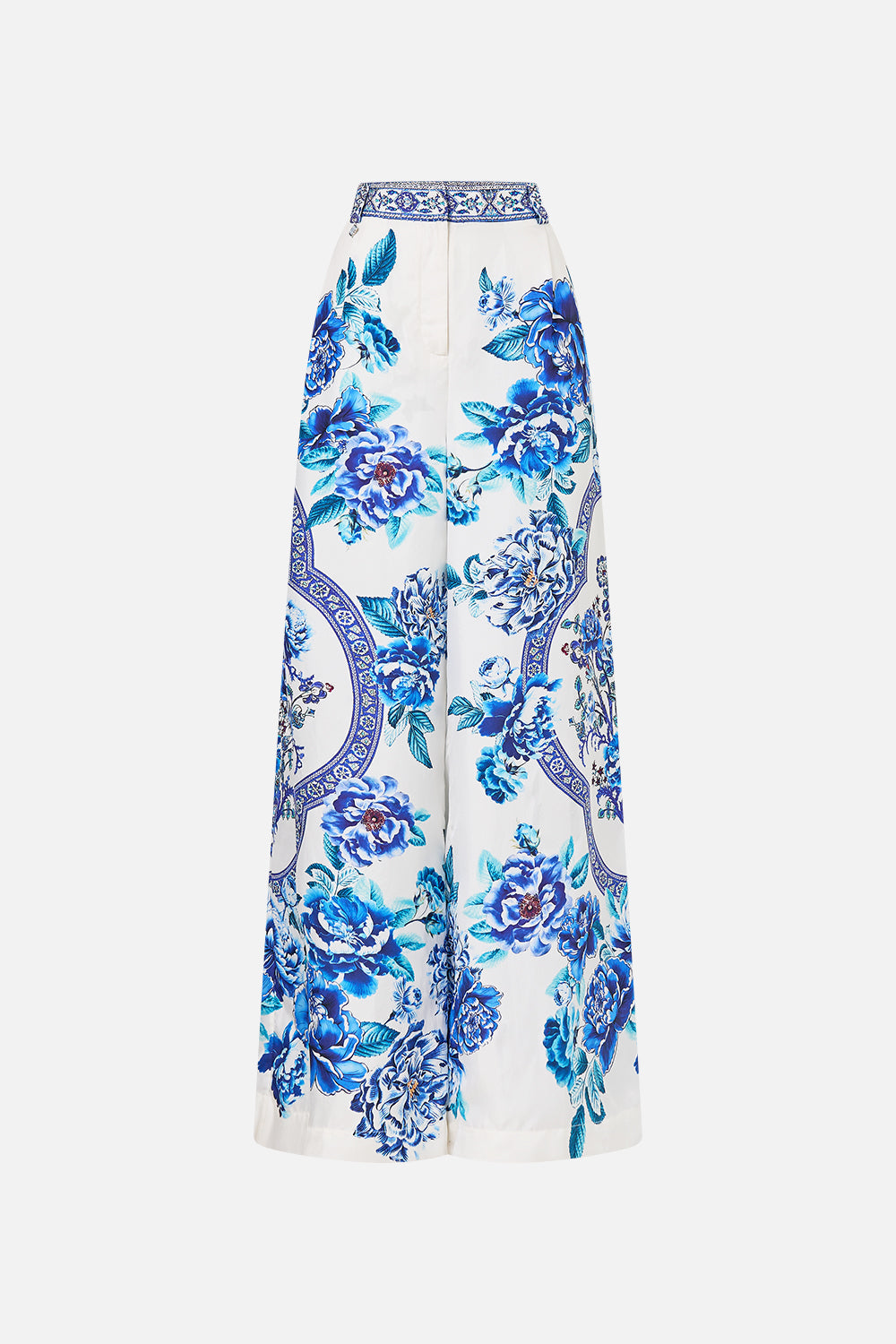 WIDE LEG WAISTED PANT A CERAMIC GARDEN