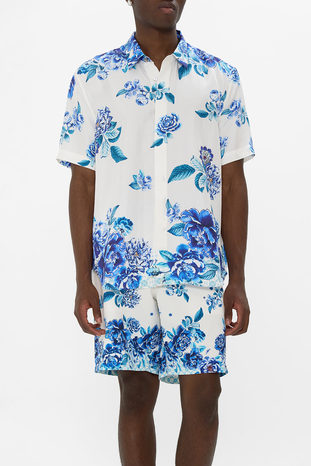 SHORT SLEEVE OVERSIZED SHIRT A CERAMIC GARDEN