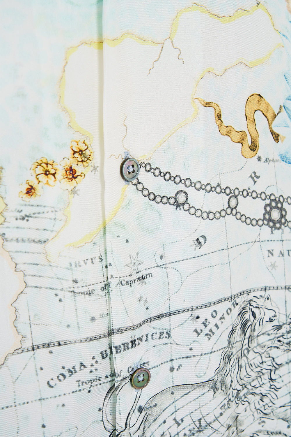 SHORT SLEEVE SILK SHIRT WITH KNIT SLEEVE MY LUCKY STARS