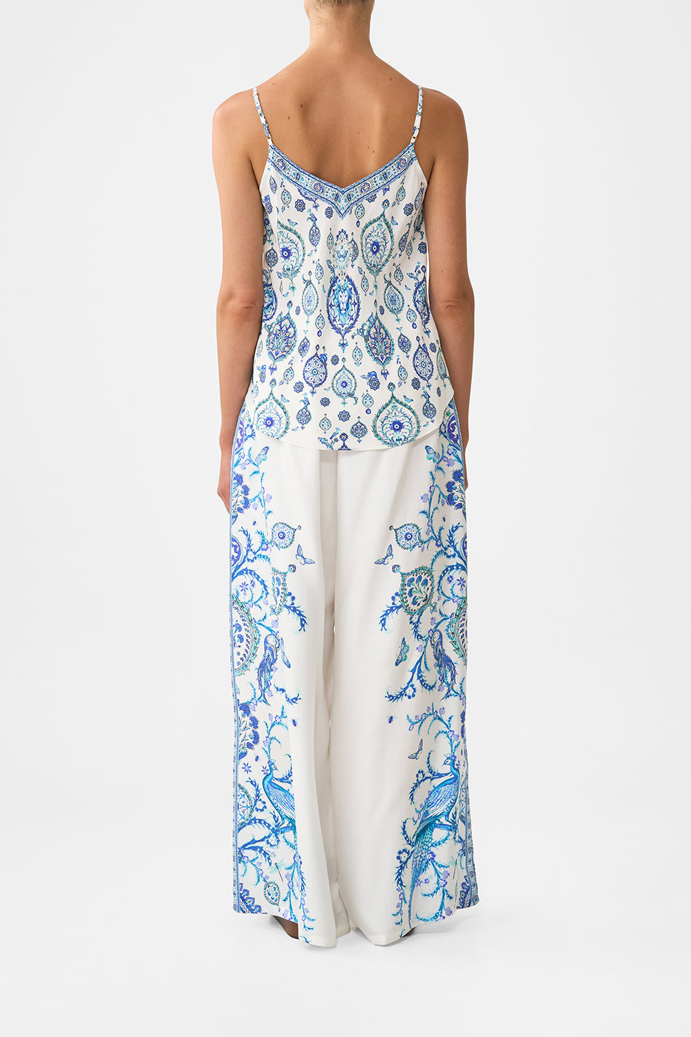 The CAMILLA v-neck bias cami from our print Isnik lullaby