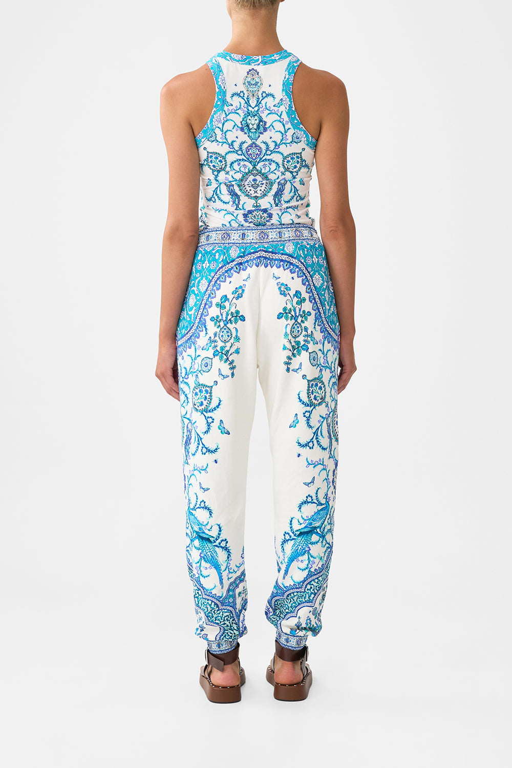 PANTALÓN DEPORTIVO DE PUNTO CON DETALLES DE SEDA ISNIK LULLABY