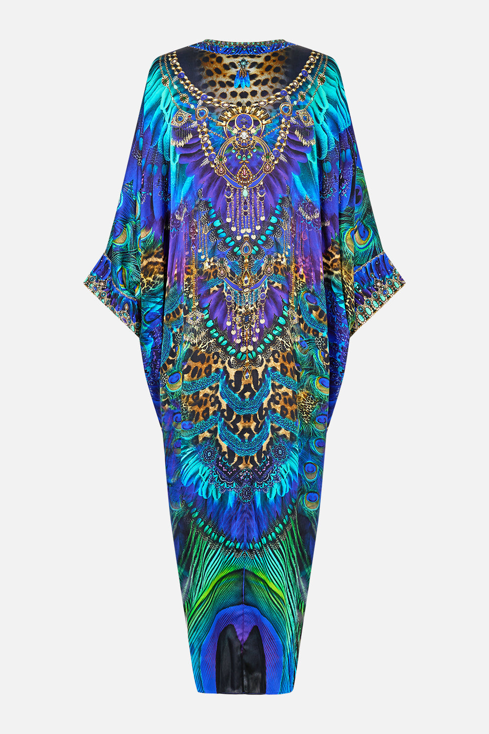 Cosmic Zoology Pierced V Neck Kaftan | CAMILLA US – CAMILLA