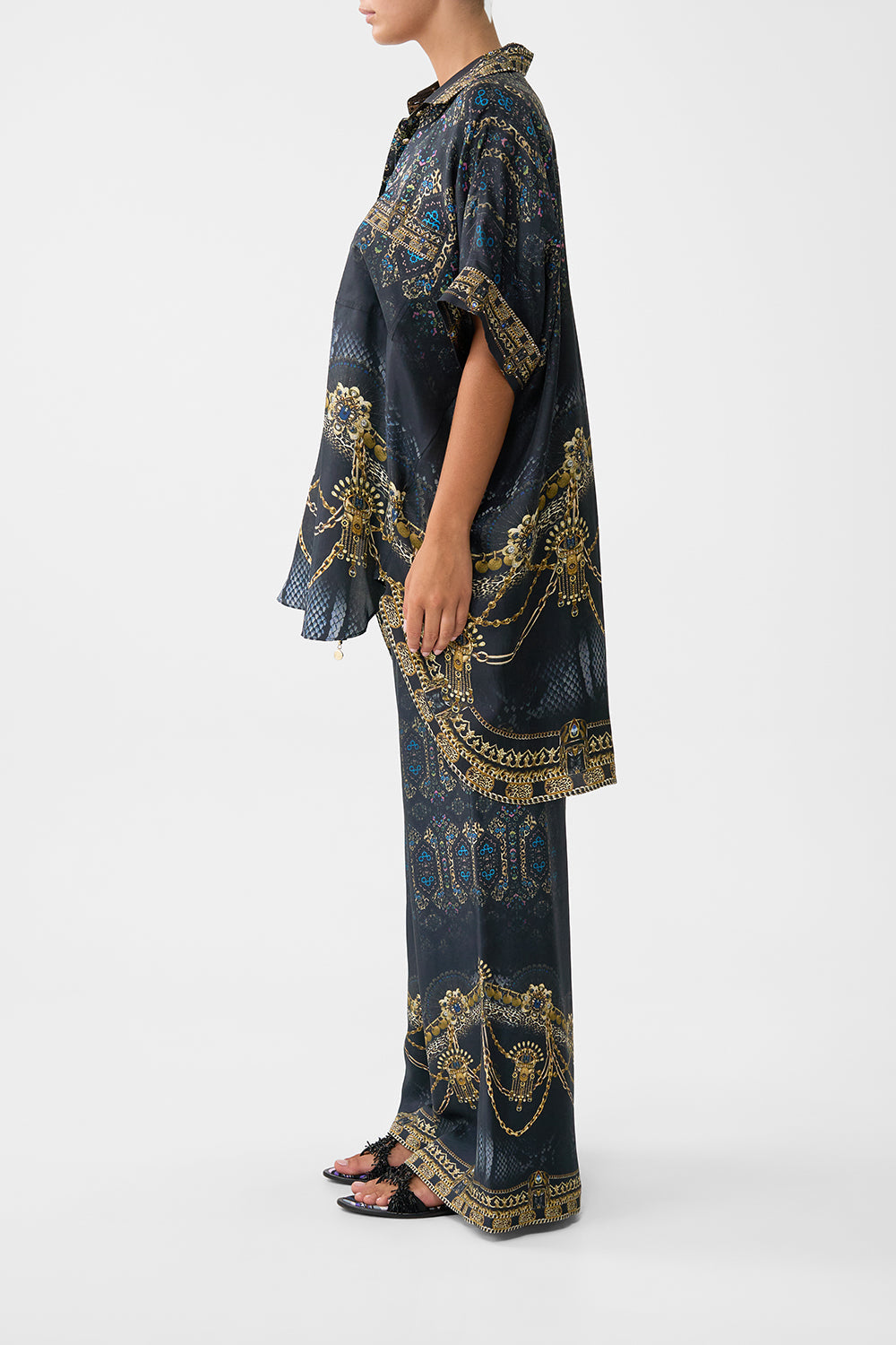 The CAMILLA oversized pocket tunic from our print song of the solstice