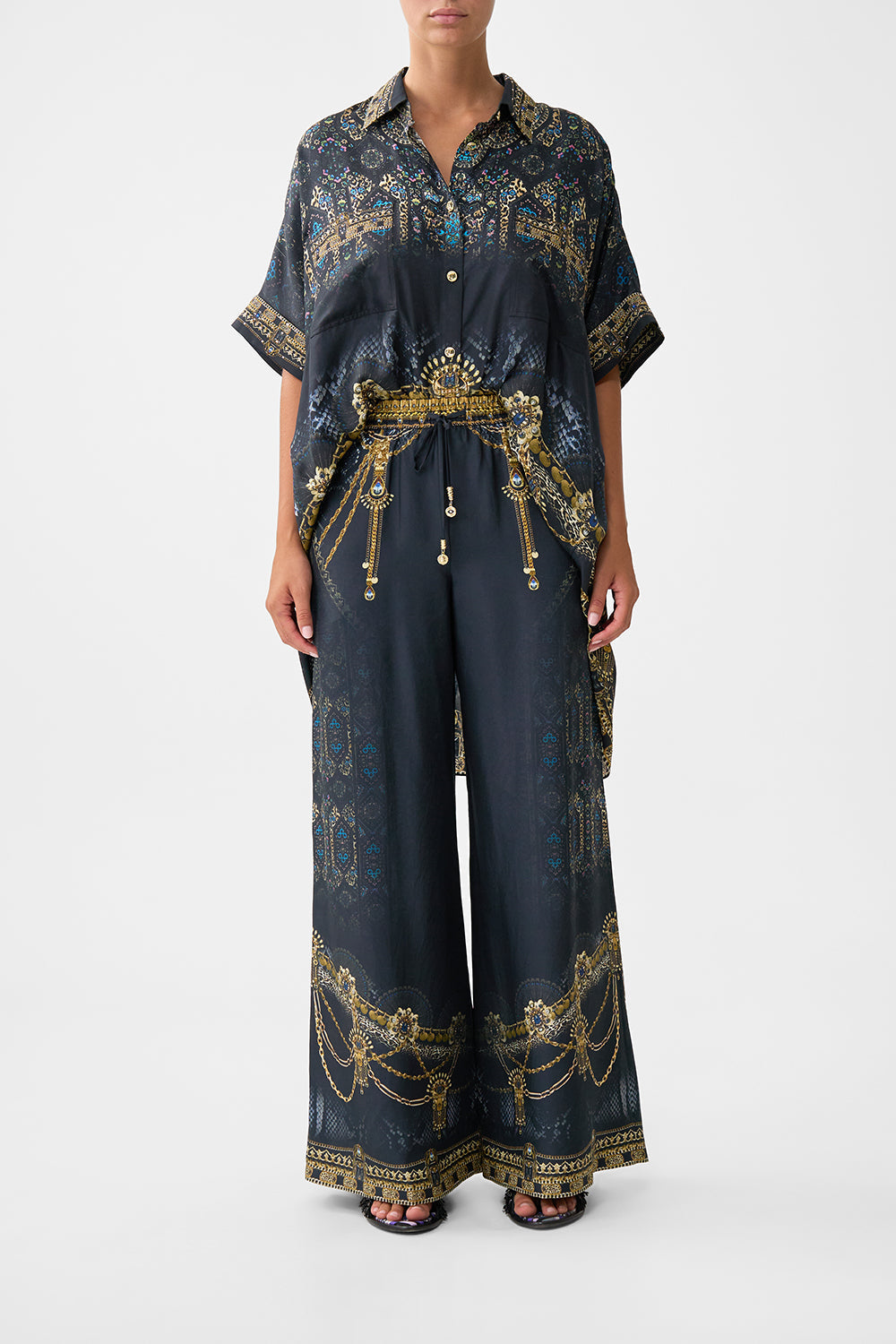 The CAMILLA LOUNGE PANT SONG OF THE SOLSTICE in our SONG OF THE SOLSTICE print.