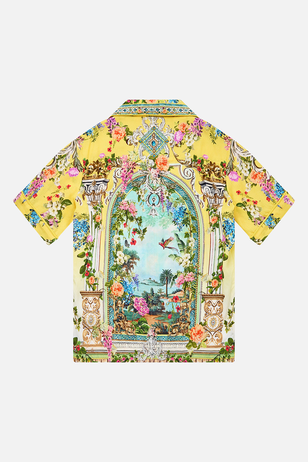The CAMILLA kids classic short sleeve shirt from our print tales of Topkapi palace, back product view