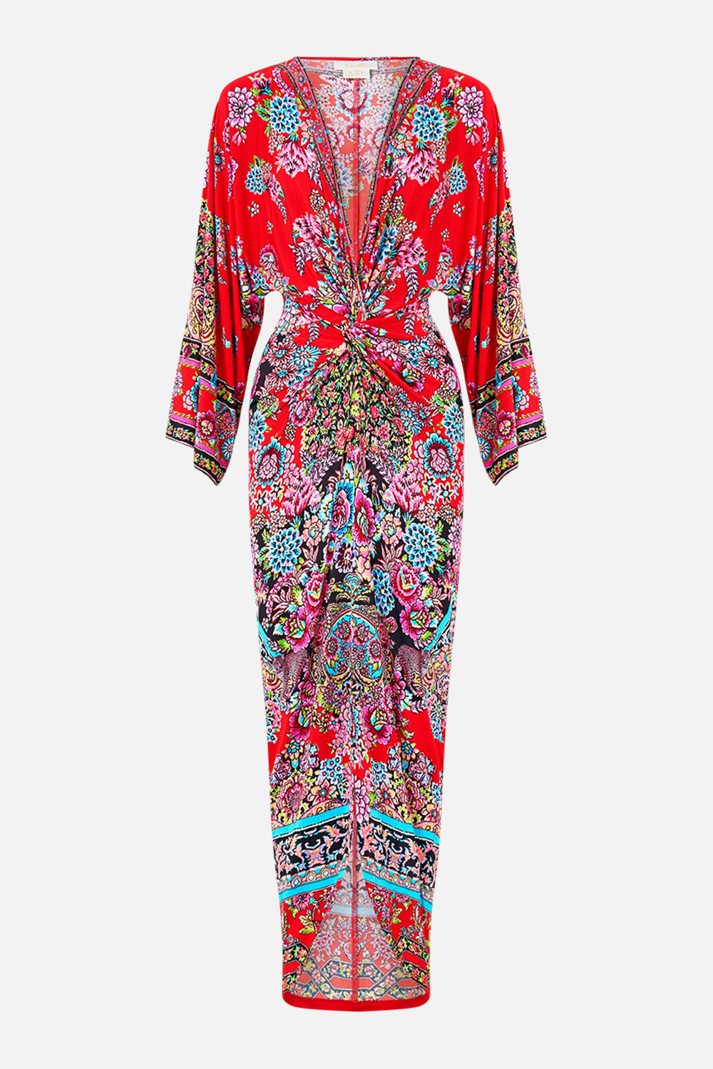 LONG SPLIT FRONT TWIST DRESS ARTISANS OF ANATOLIA