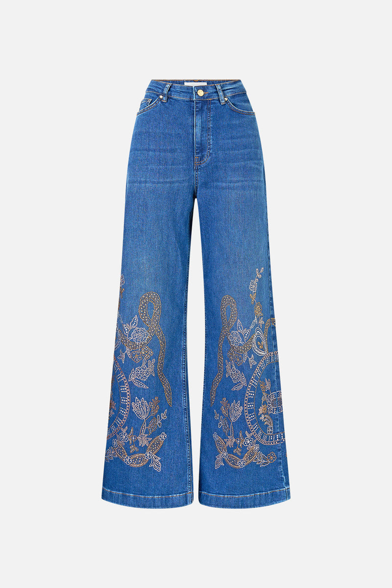 The Denim Jenna Ace Of Lace High Waisted Flare | CAMILLA US – CAMILLA