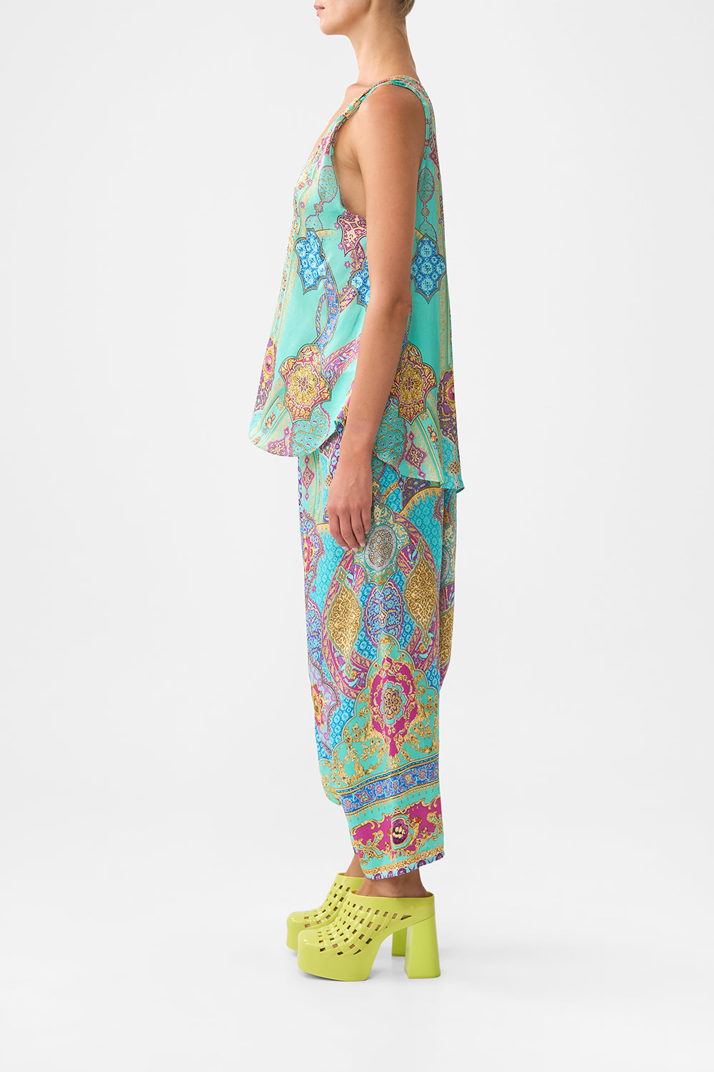 TANK TOP WITH STRAP BEAD DETAIL THE CONCUBINES CORRIDOR