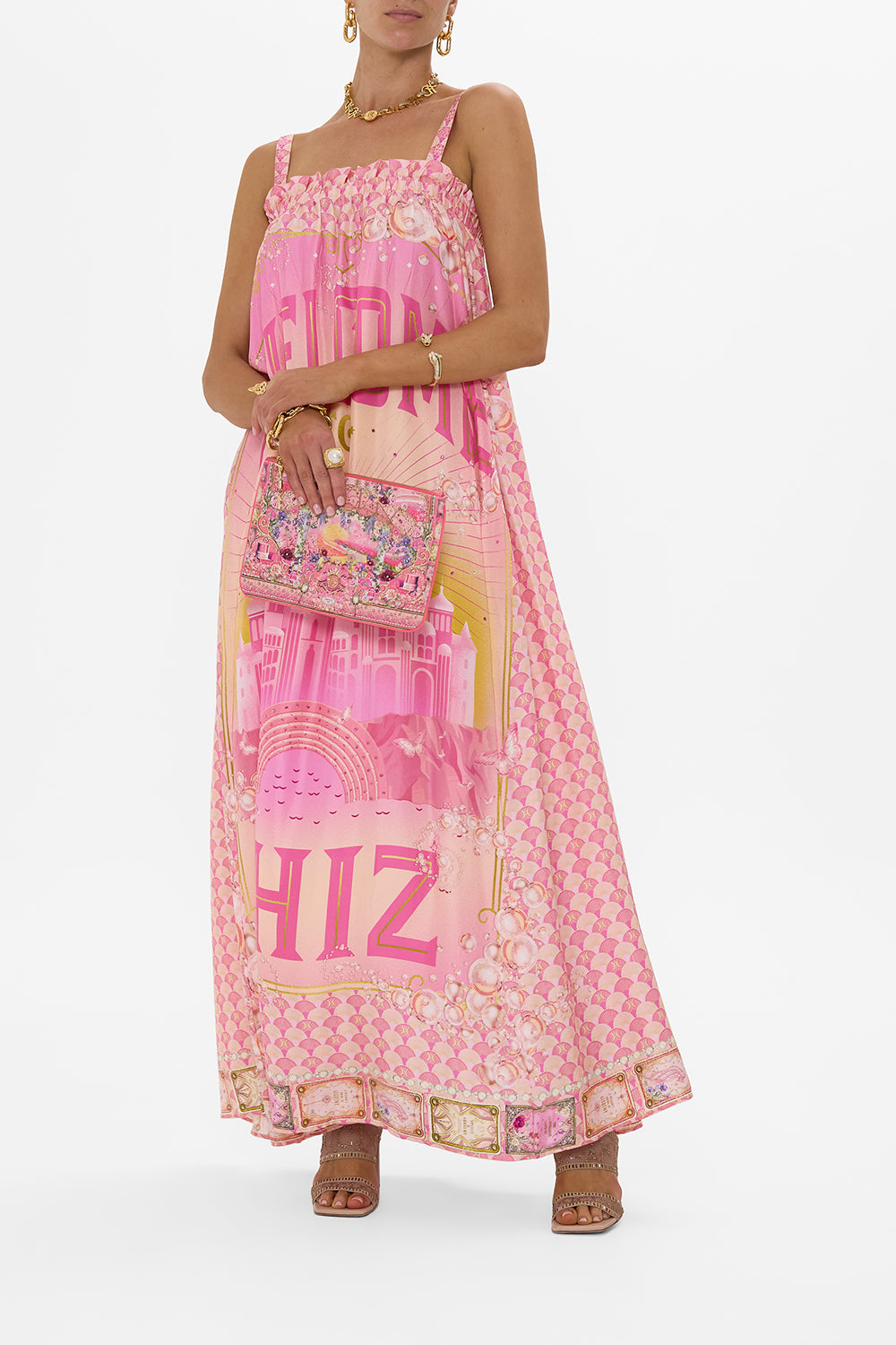 SMALL CANVAS CLUTCH TOTALLY OZMOPOLITAN