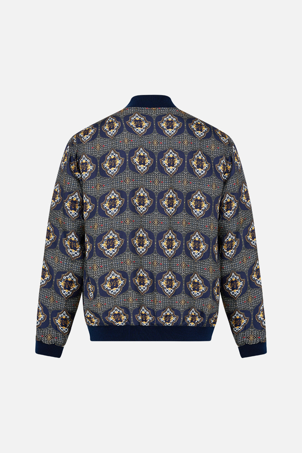 The CAMILLA reversible zip through bomber jacket from our print the imperial gate
