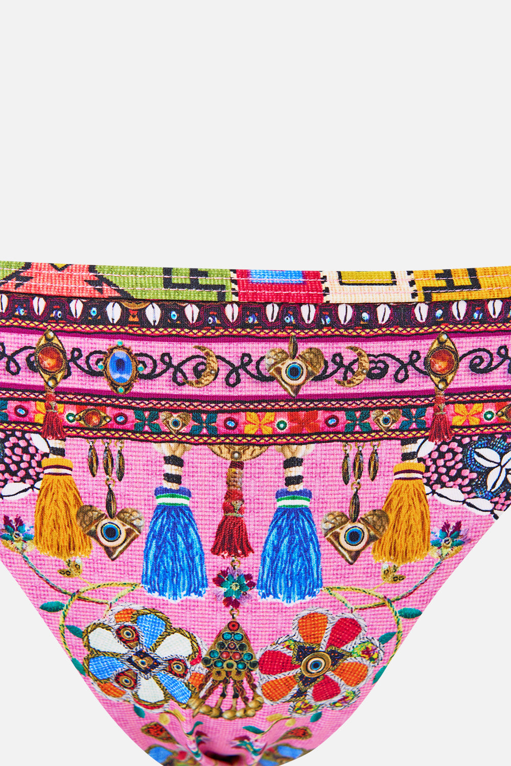 EMBROIDERED TRI BIKINI PATCHWORK PANORAMA