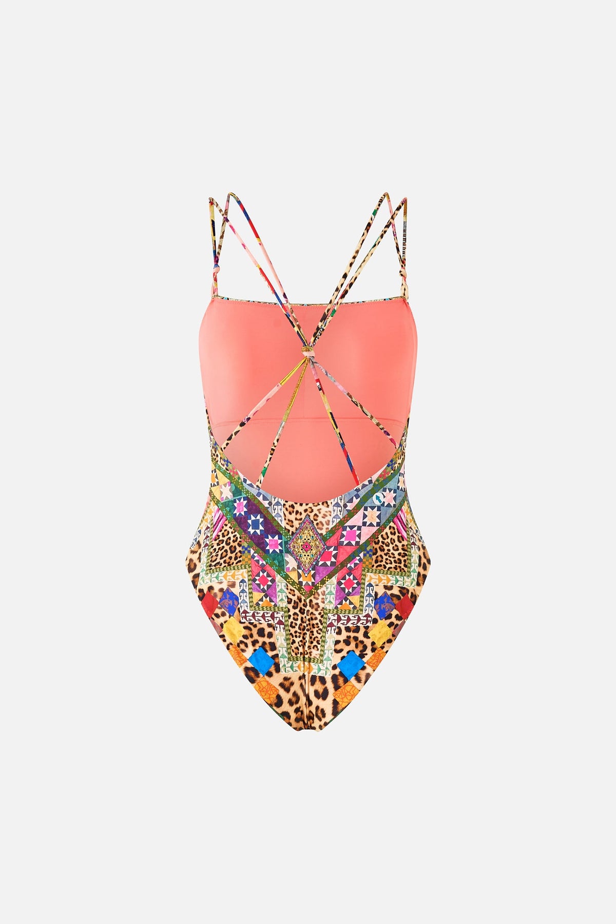 STRAIGHT NECK DOUBLE STRAP BUTTON ONE PIECE EMBROIDERED EVER AFTER