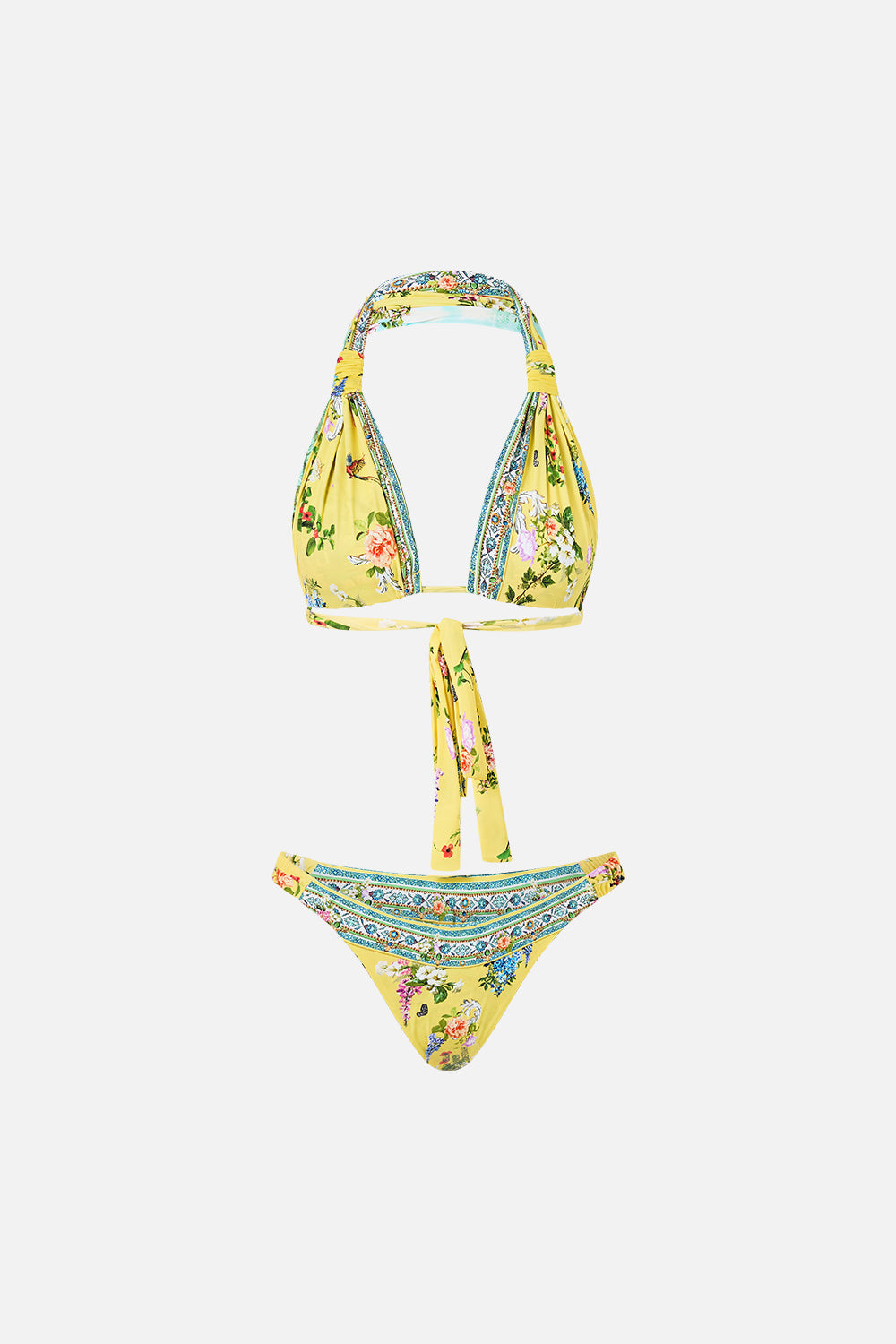 REVERSIBLE GATHERED TAB HALTER BIKINI SET TALES OF TOPKAPI PALACE