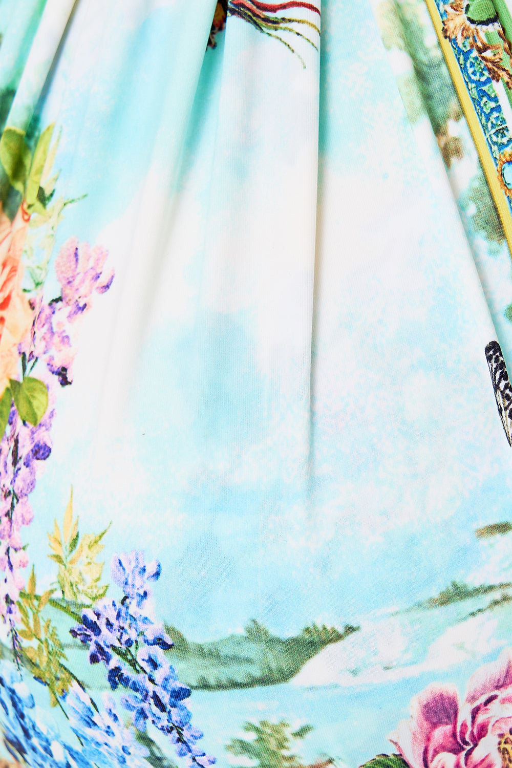 The CAMILLA reversible gathered tab halter bikini set from our print tales of Topkapi palace