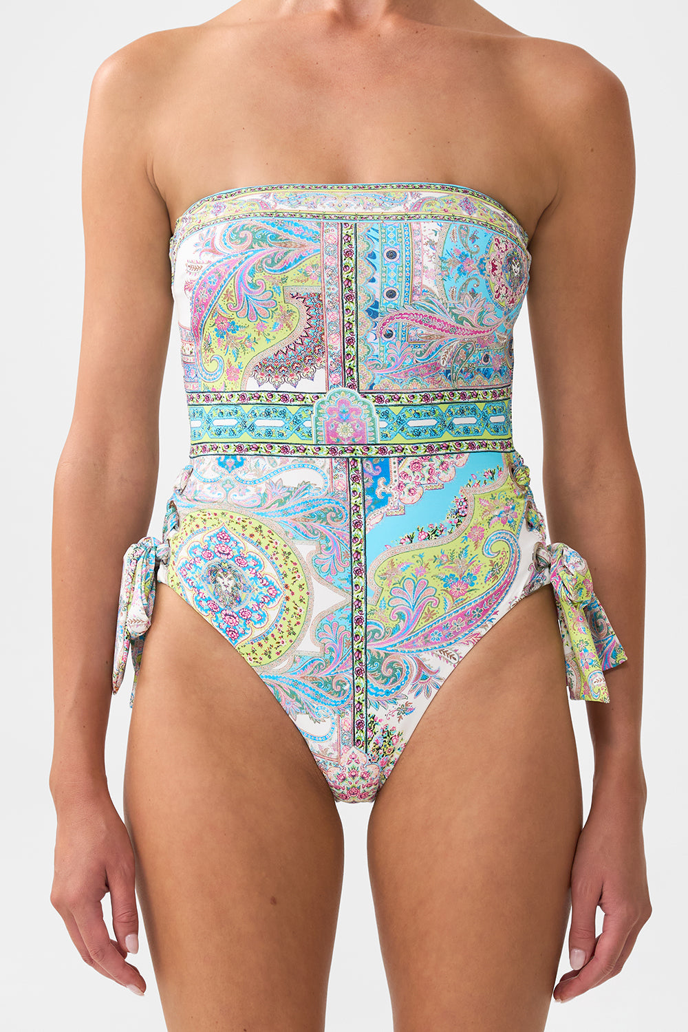 BAÑADOR BANDÓ DE UNA PIEZA CON LATERALES CON OJALES Y LAZO MAGIC CARPET RIDE