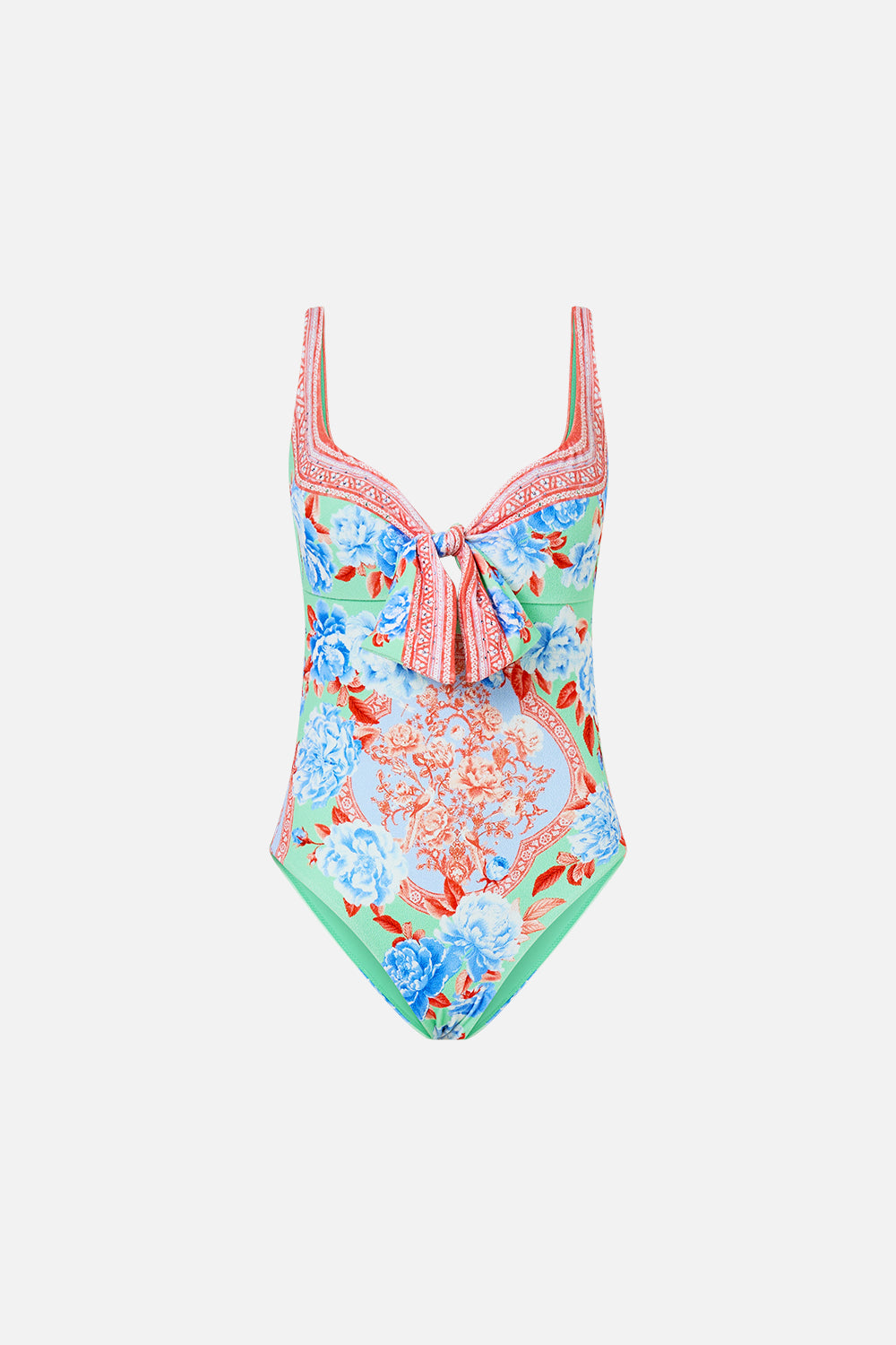BAÑADOR CON ESCOTE CORAZÓN Y LAZO DELANTERO TOPKAPI POP