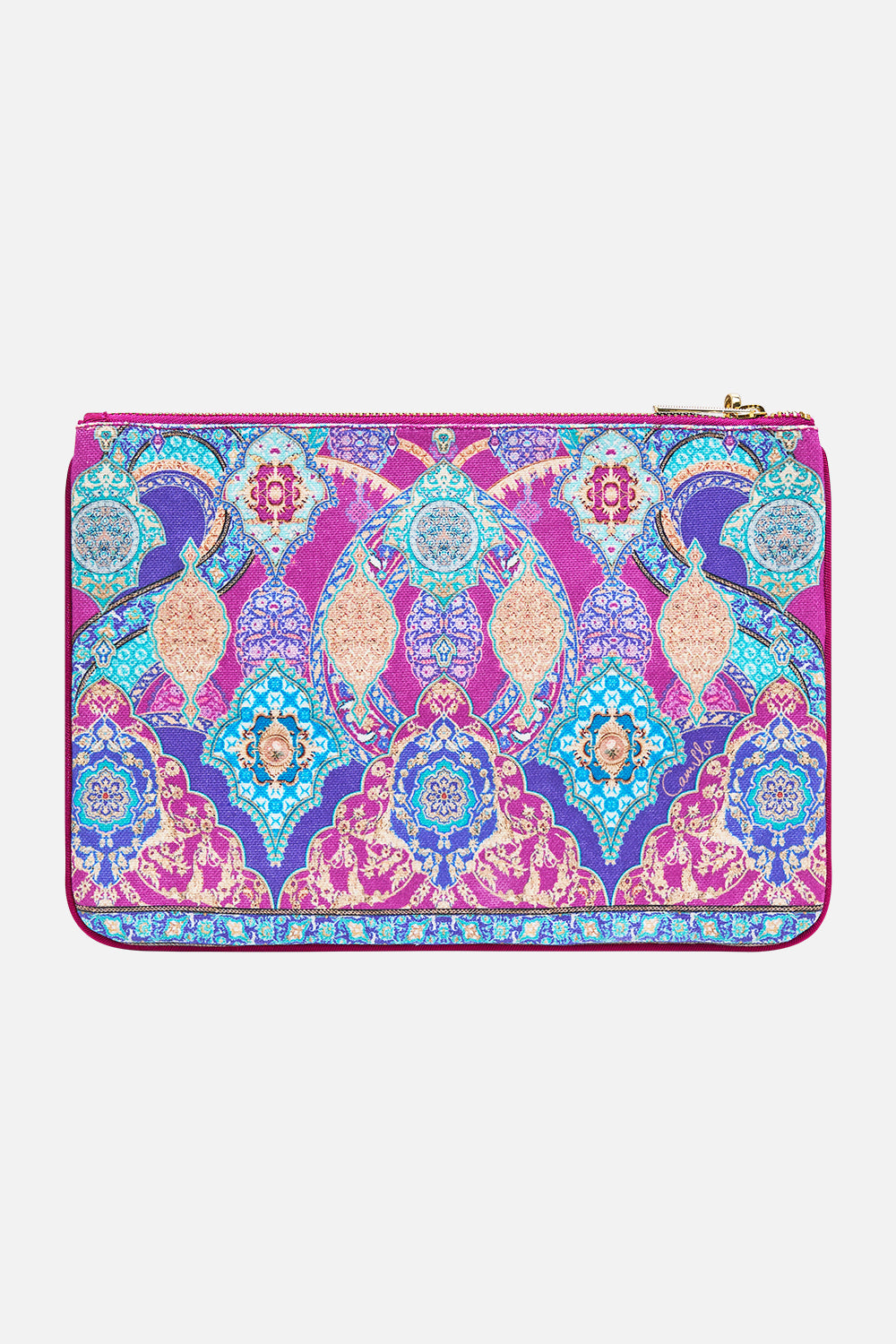 The CAMILLA small canvas clutch from our print concubines, sultans & courtiers