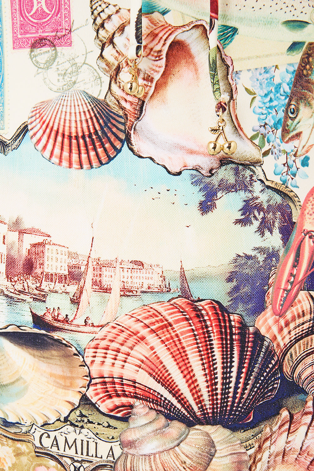 RUCHED CUP UNDERWIRE ONE PIECE WITH TIE FRONT NOTES FROM THE ROAD