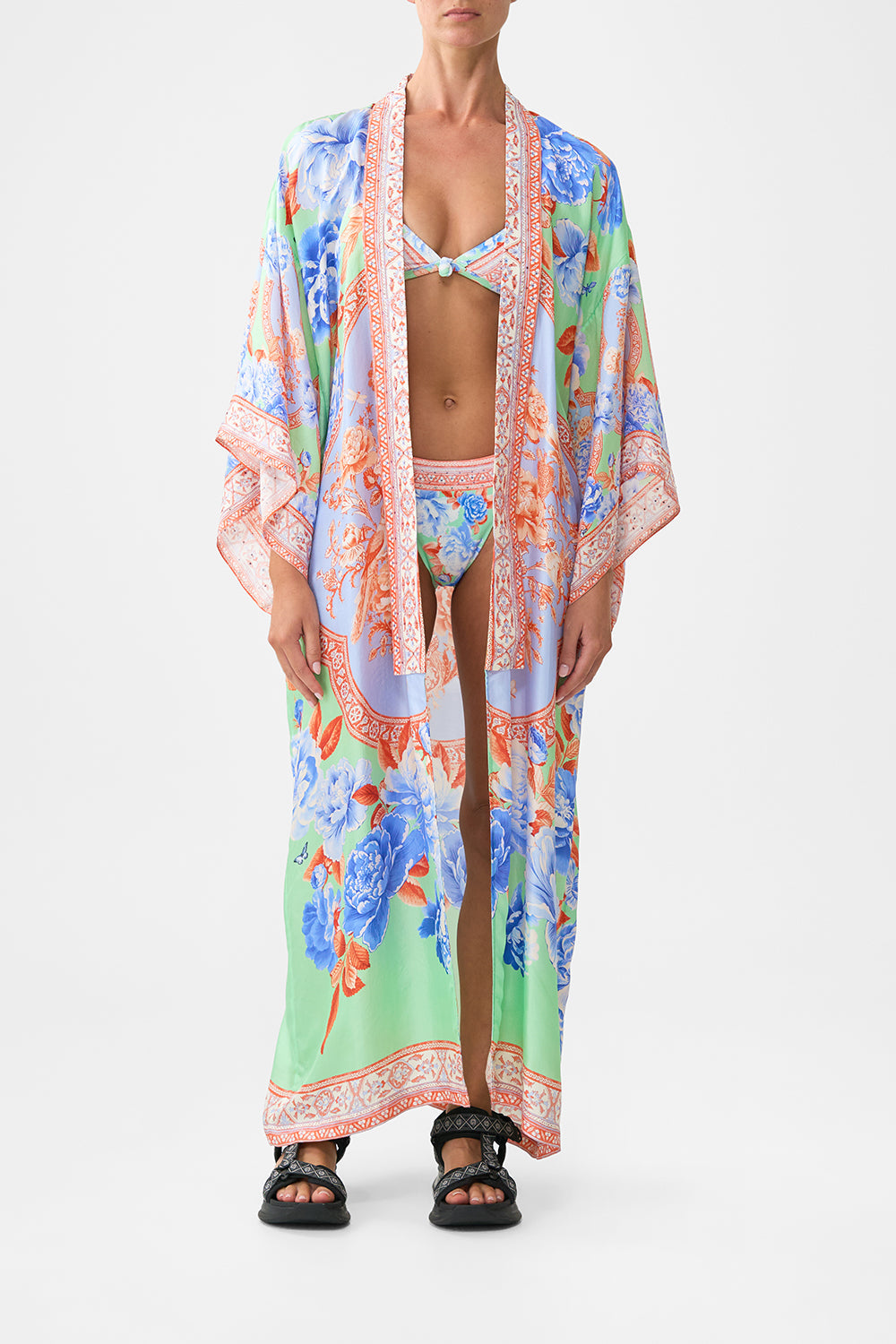 BRAGUITA DE BIKINI REGULAR CON LATERALES FRUNCIDOS ANUDADOS TOPKAPI POP