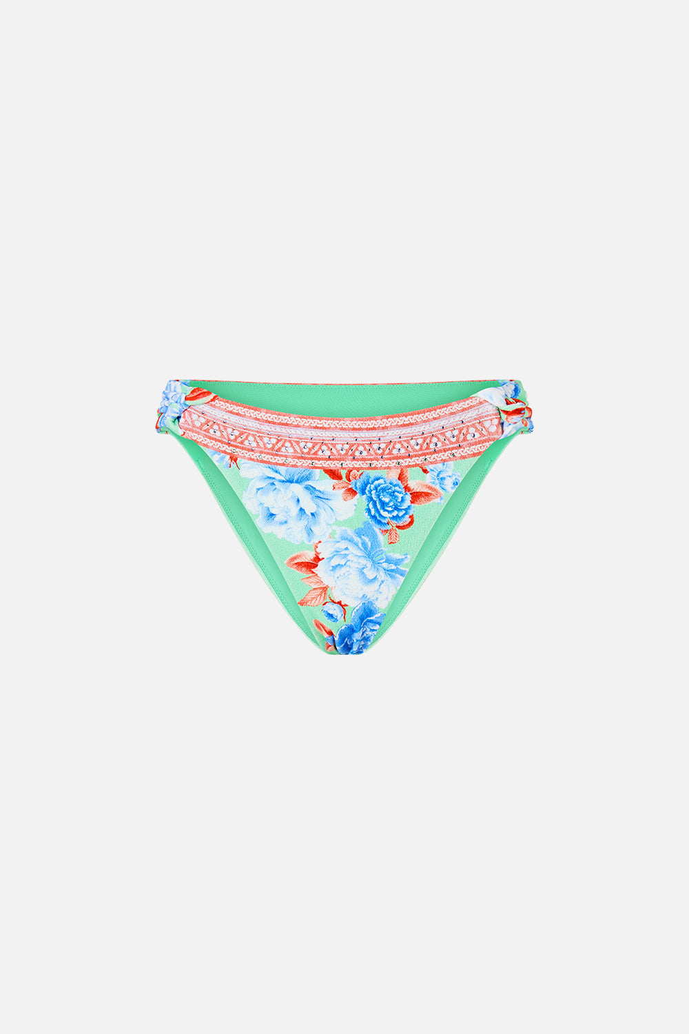 BRAGUITA DE BIKINI REGULAR CON LATERALES FRUNCIDOS ANUDADOS TOPKAPI POP