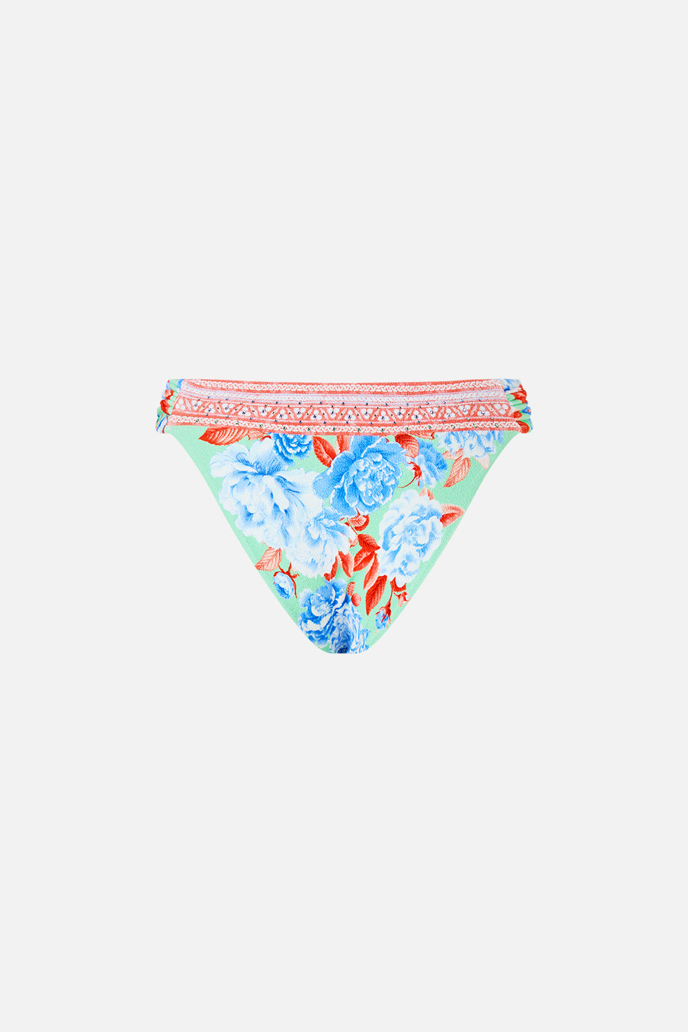 REGULAR BIKINI BOTTOM WITH RUCHED KNOT SIDES TOPKAPI POP
