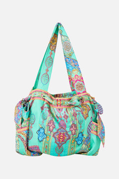 DRAWSTRING BOW BEACH BAG THE CONCUBINES CORRIDOR