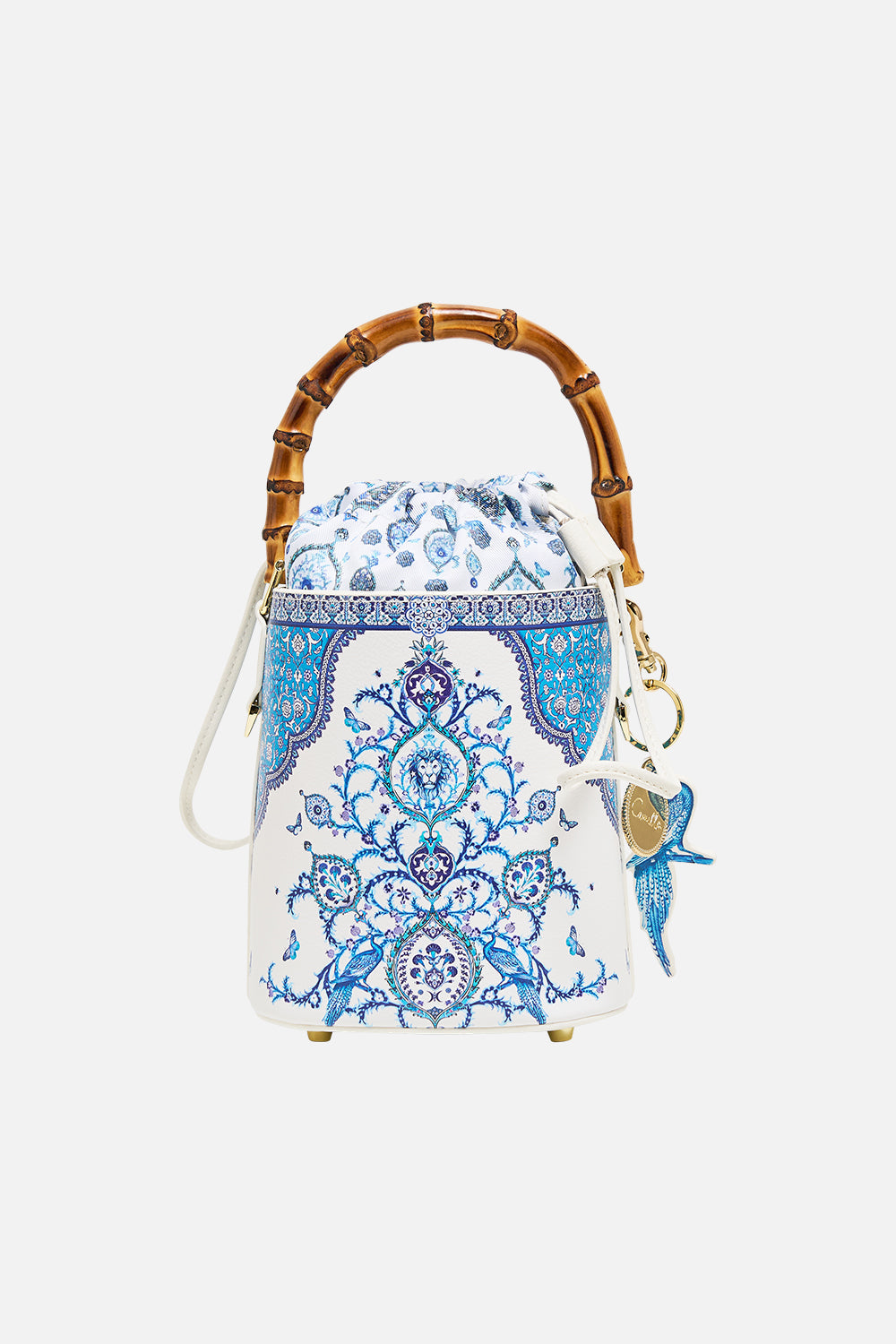 DRAWSTRING BUCKET BAG WITH KEYRING ISNIK LULLABY