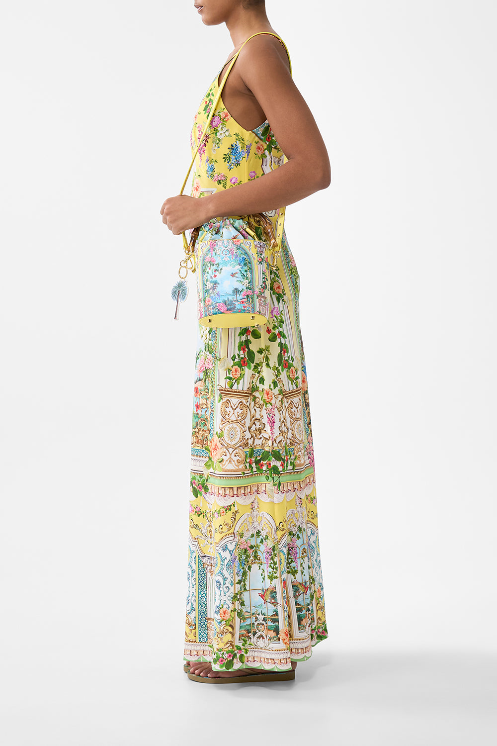 DRAWSTRING BUCKET BAG WITH KEYRING TALES OF TOPKAPI PALACE