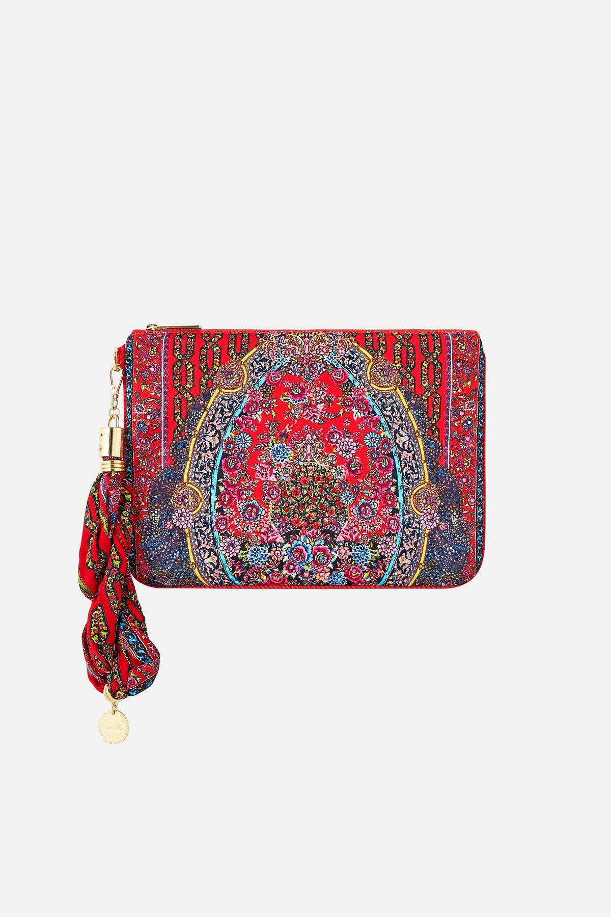 The CAMILLA scarf clutch from our print artisans of Anatolia, front product view