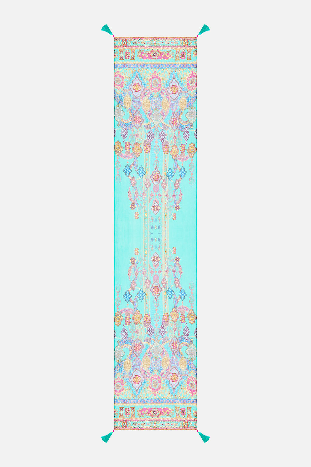 LONG SILK CRINKLE CHIFFON SCARF THE CONCUBINES CORRIDOR