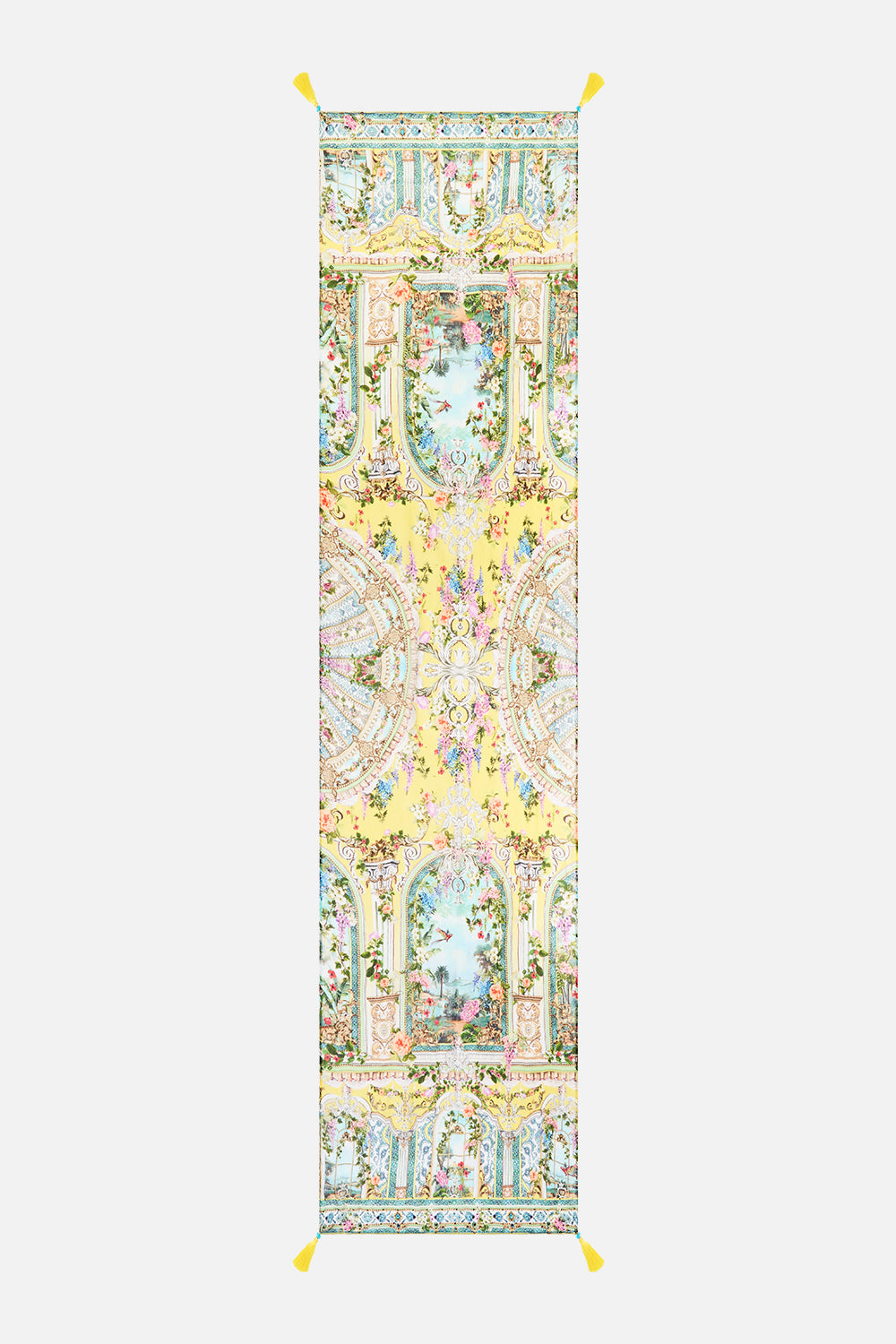 LONG SILK CRINKLE CHIFFON SCARF TALES OF TOPKAPI PALACE