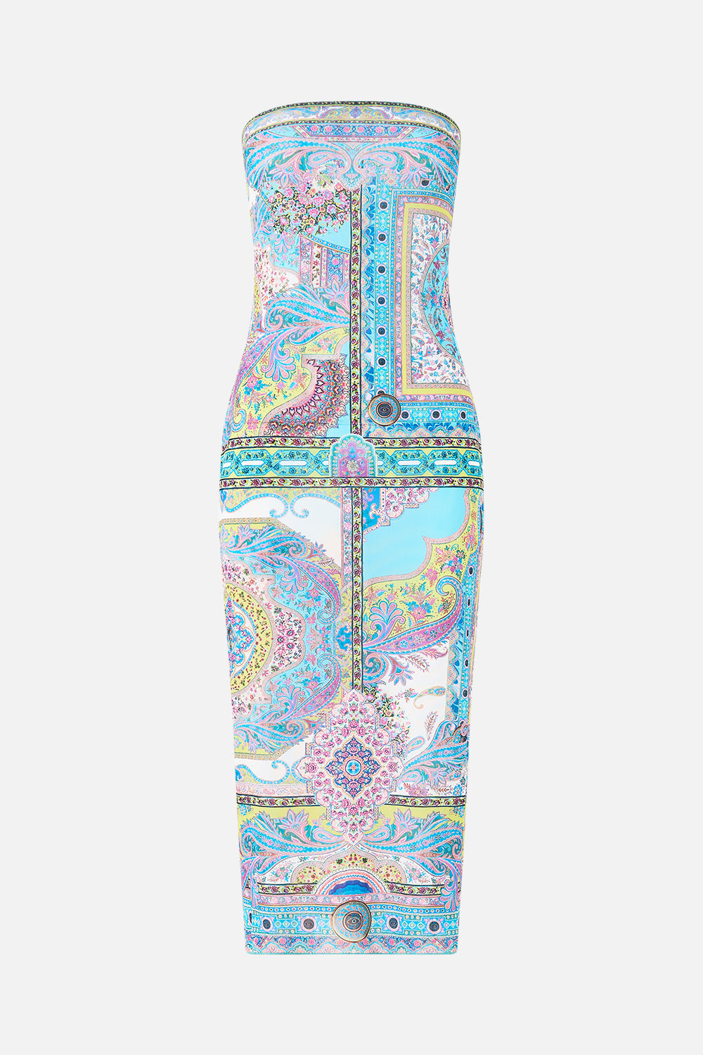 VESTIDO MIDI TUBULAR PLAYERO VIAJE EN ALFOMBRA MÁGICA