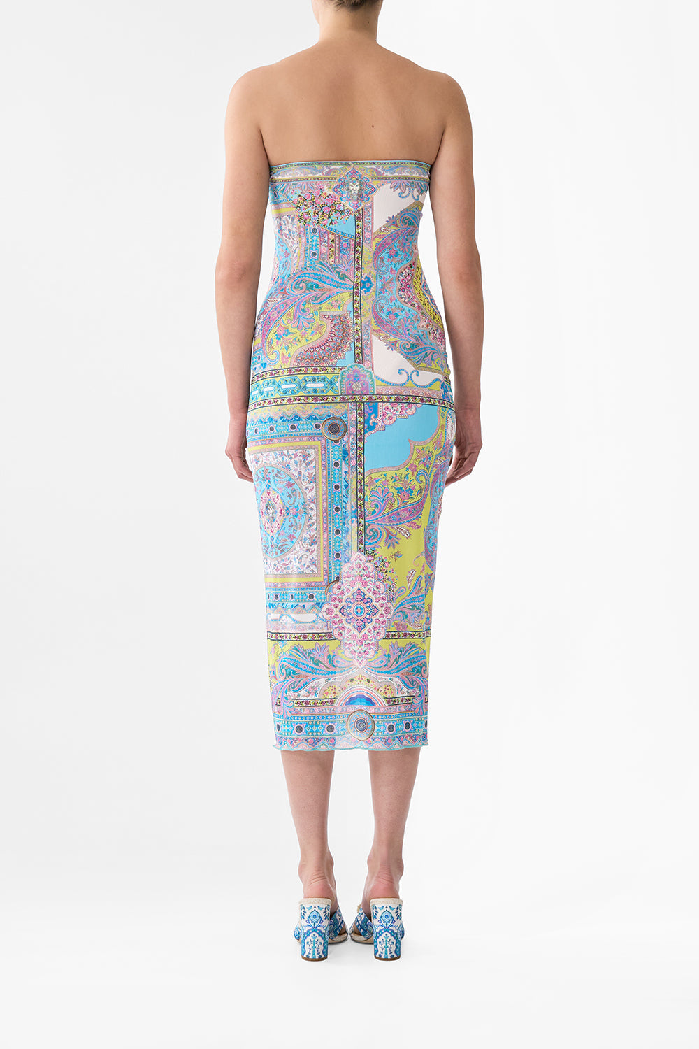 VESTIDO MIDI TUBULAR PLAYERO VIAJE EN ALFOMBRA MÁGICA
