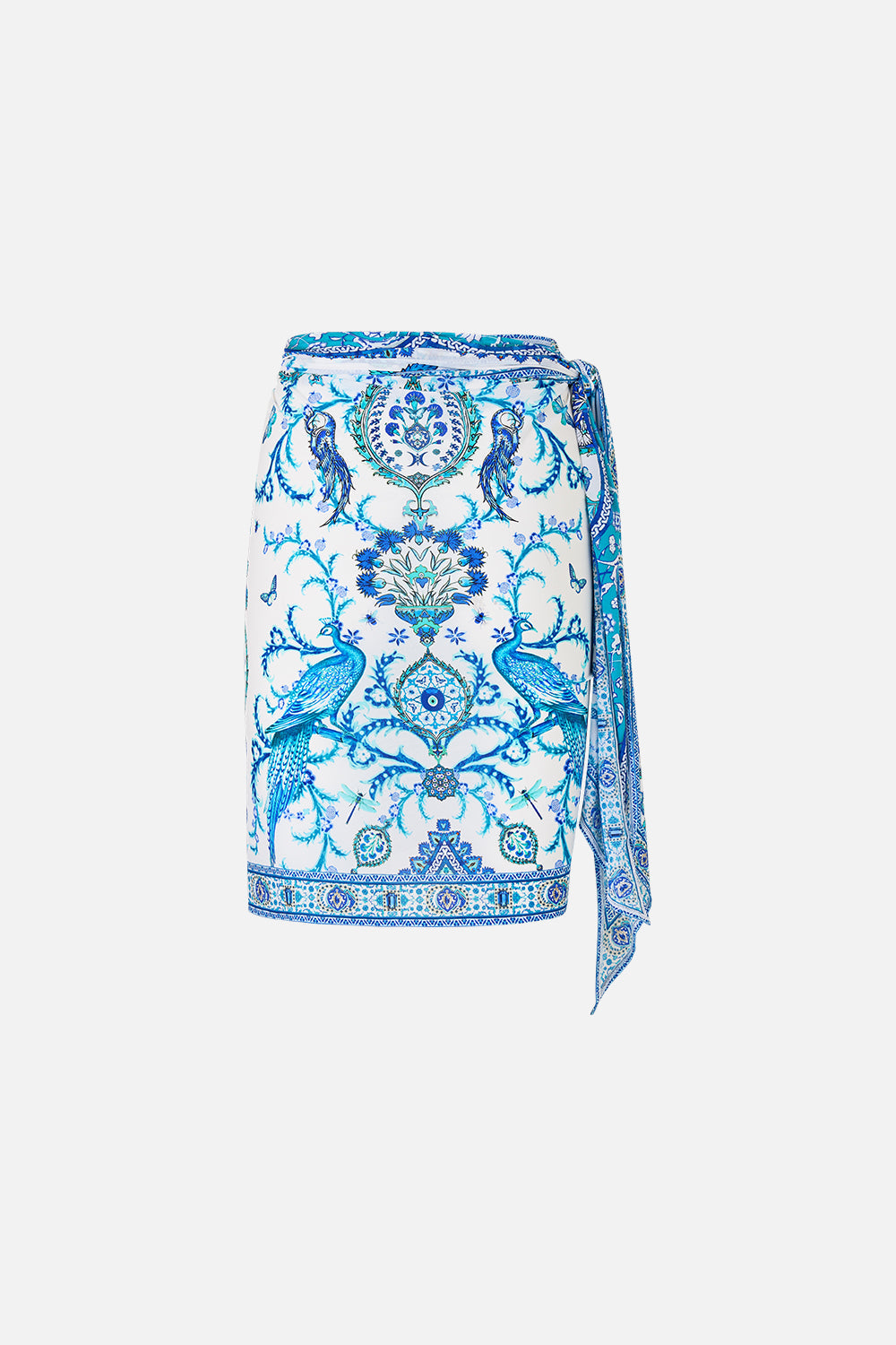 EYELET WRAP MINI SARONG WITH TIE WAIST ISNIK LULLABY