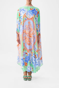 HIGH COLLAR KAFTAN WITH TIE TOPKAPI POP