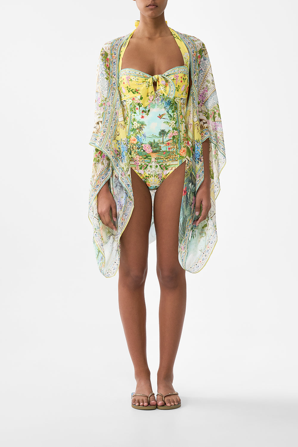 The CAMILLA silk chiffon shrug from our print tales of Topkapi palace