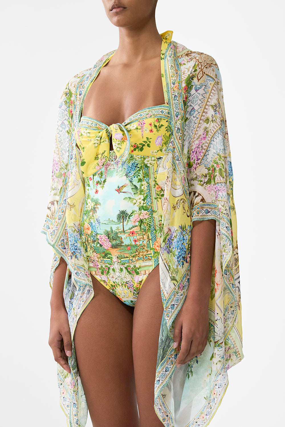 The CAMILLA silk chiffon shrug from our print tales of Topkapi palace